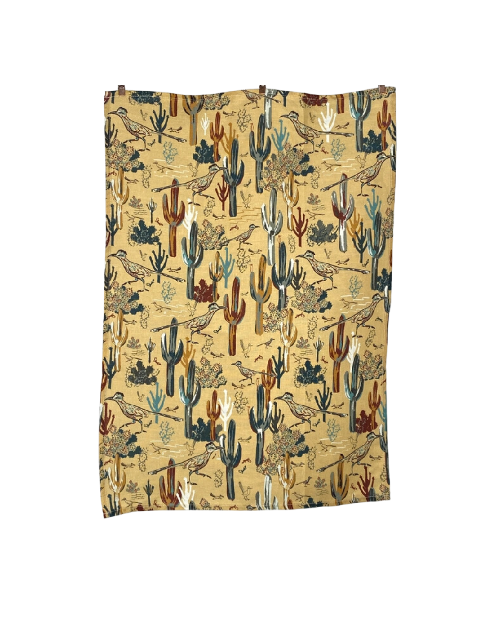 Roadrunner's Quest Linen Tea Towel