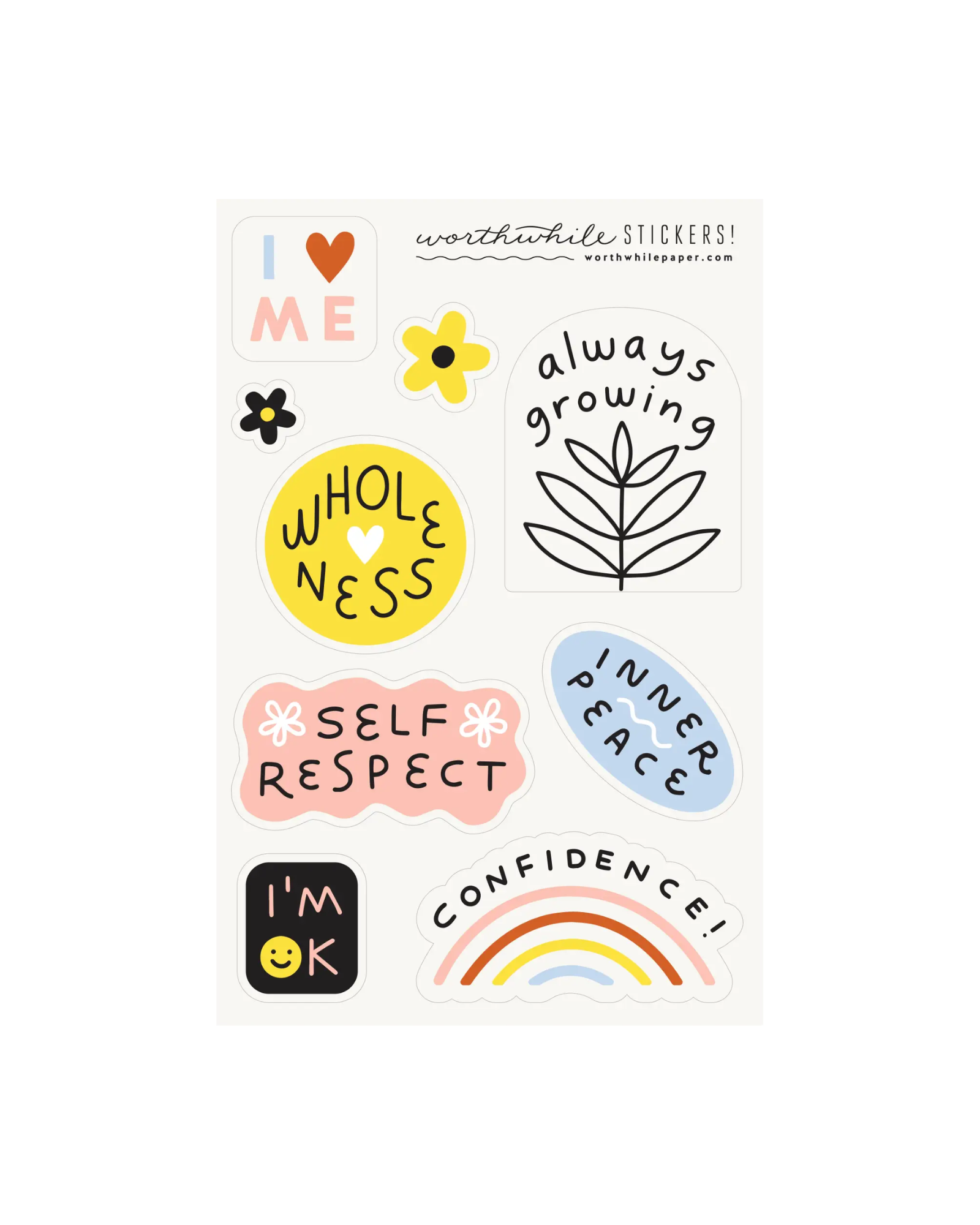 Self Love Sticker Sheet - Set of 2