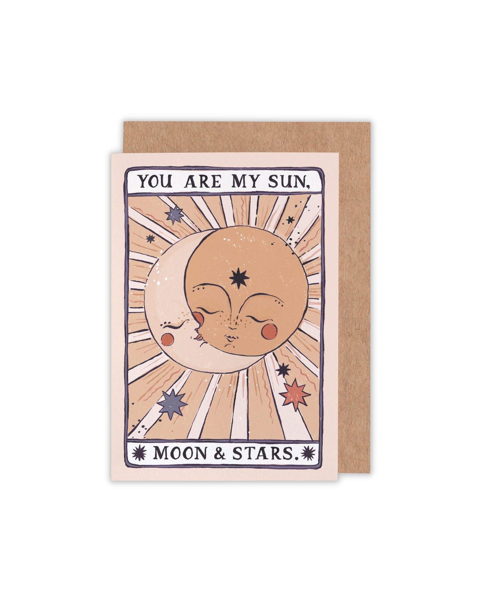 Sun, Moon & Stars Greeting Card
