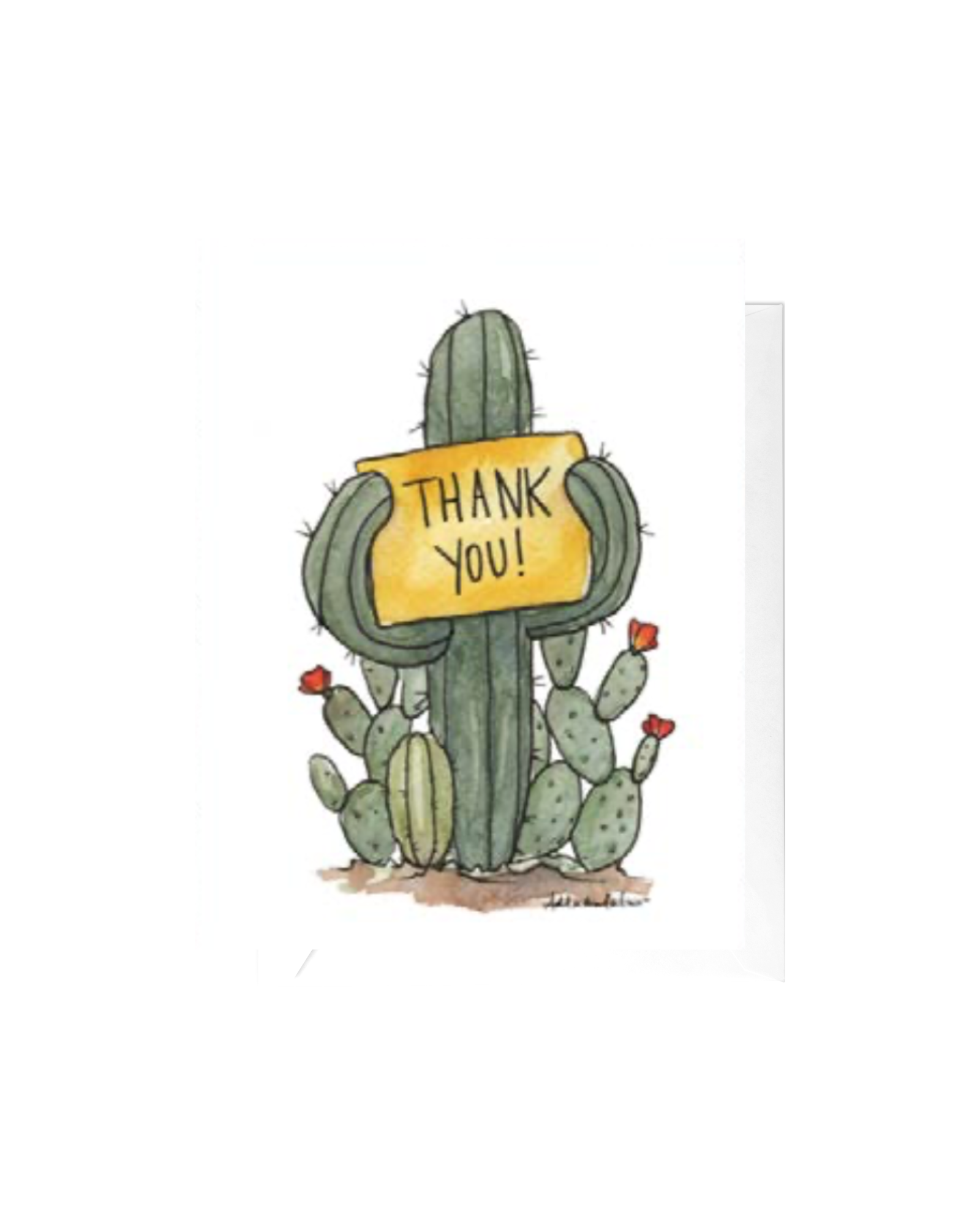 Thank You Saguaro Greeting Card