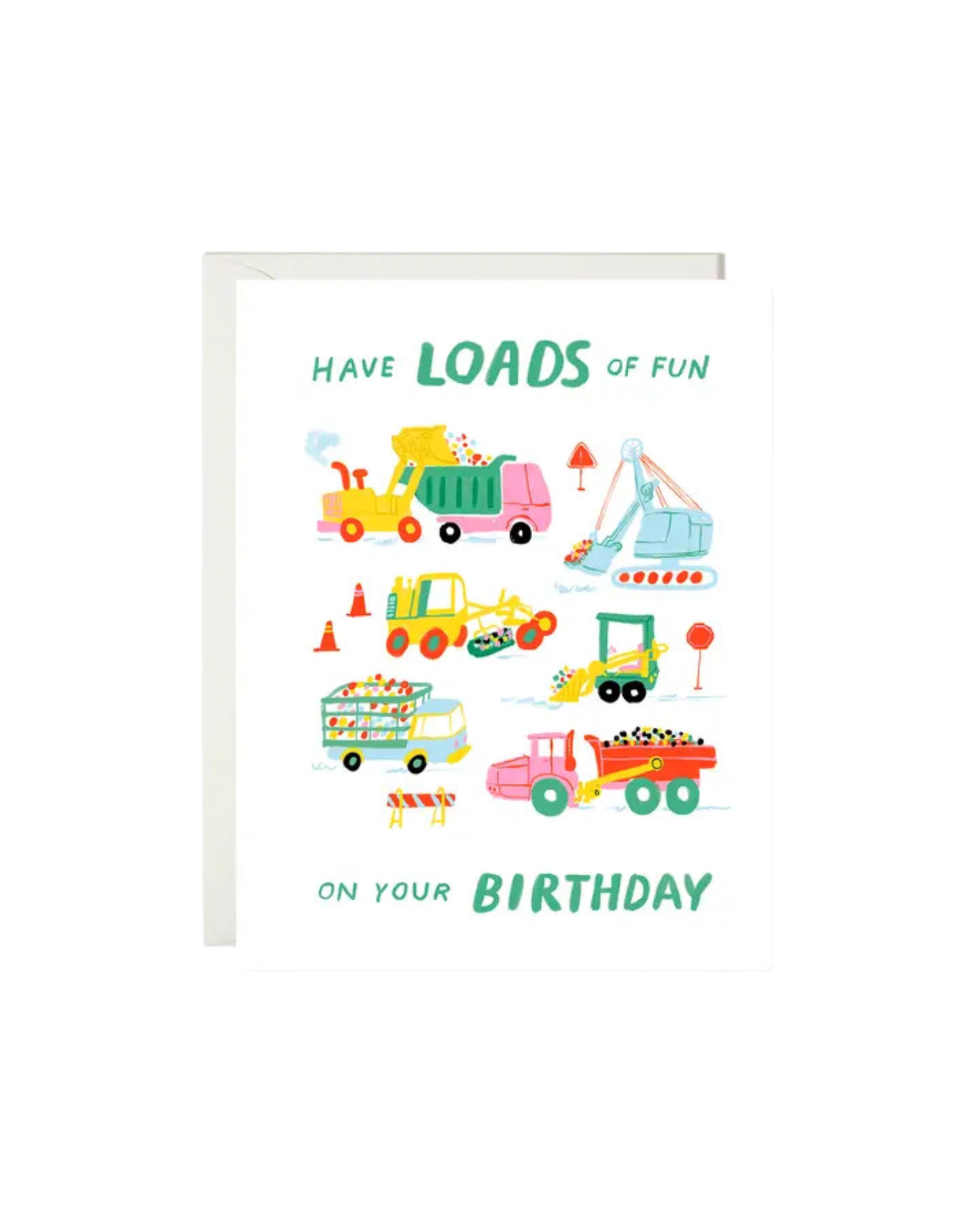 Truck Loads of Fun Birthday Greeting Card