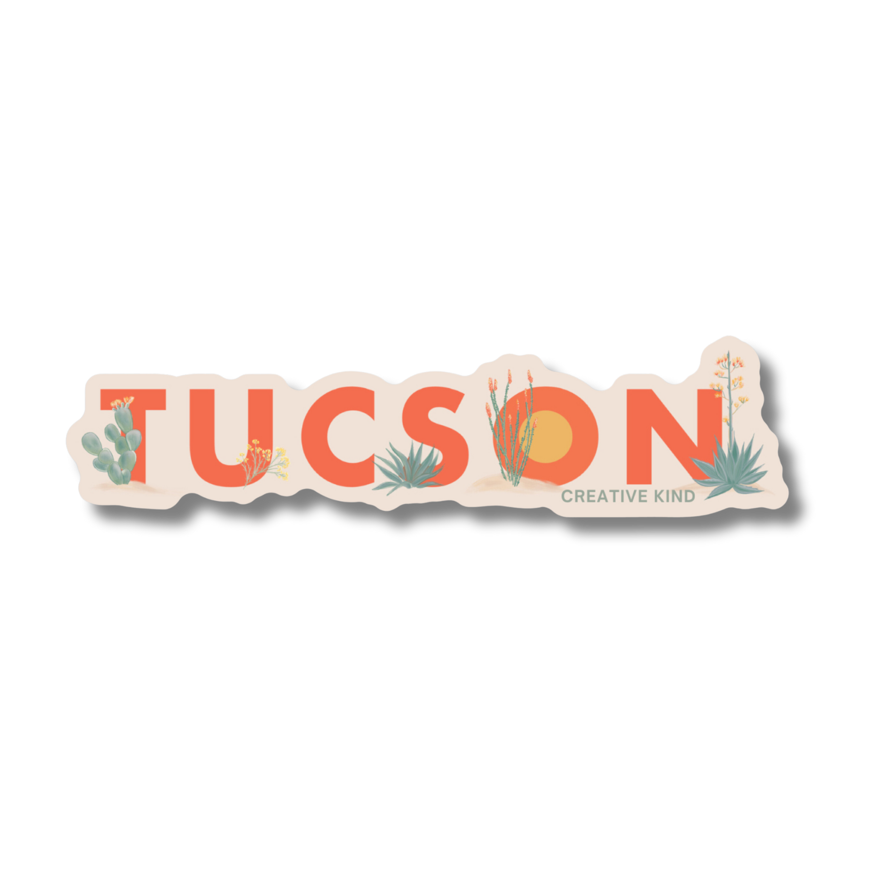 Desert Flora Tucson Vinyl Sticker