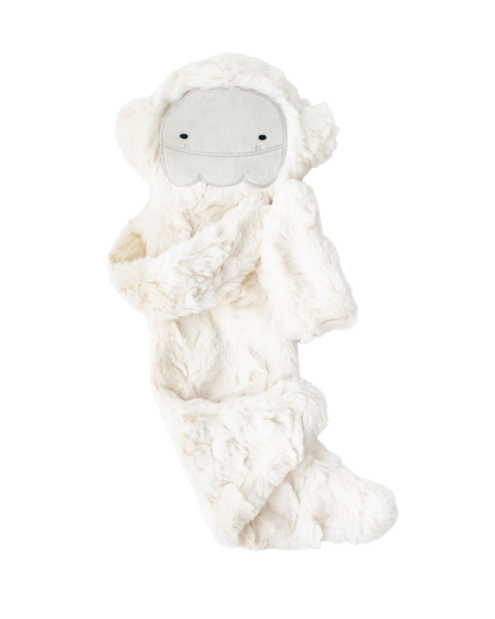 Fuzzy white alpine yeti slumberkin