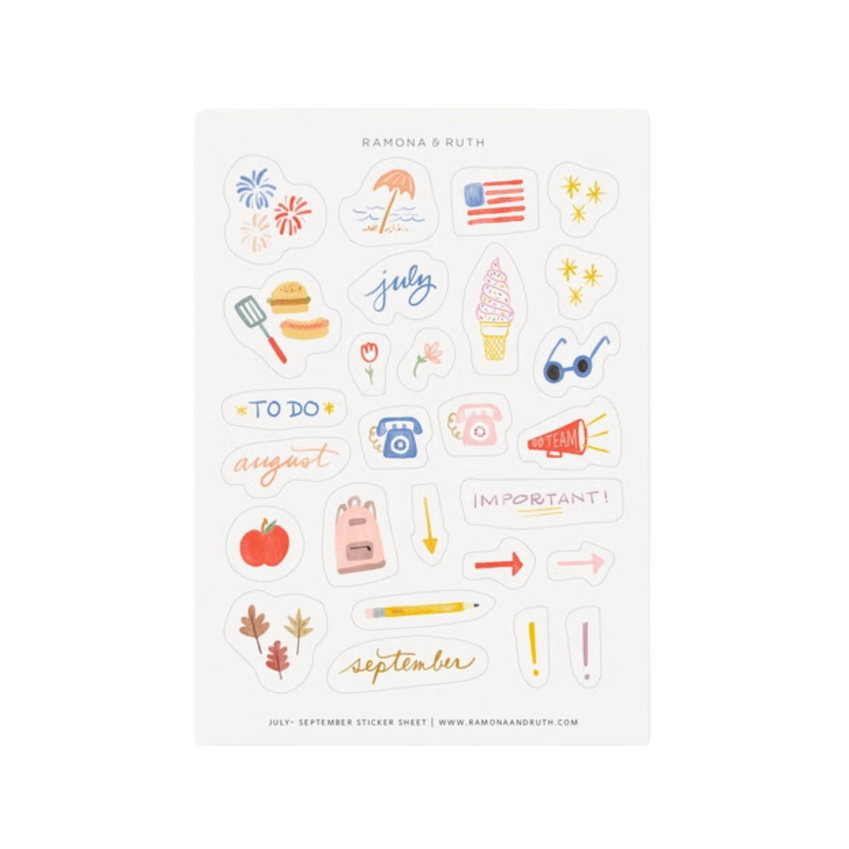 Study Vibes Sticker Sheet