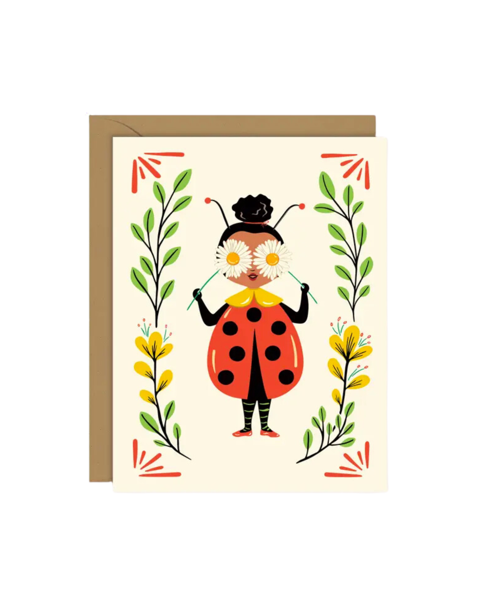 Ladybug Girl Greeting Card