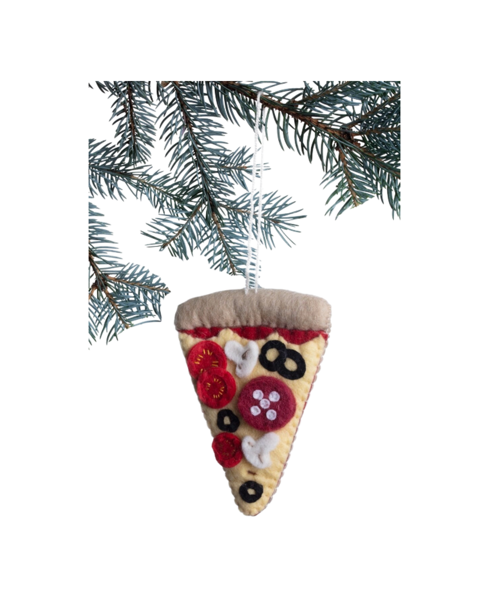 Pizza Felt Ornament