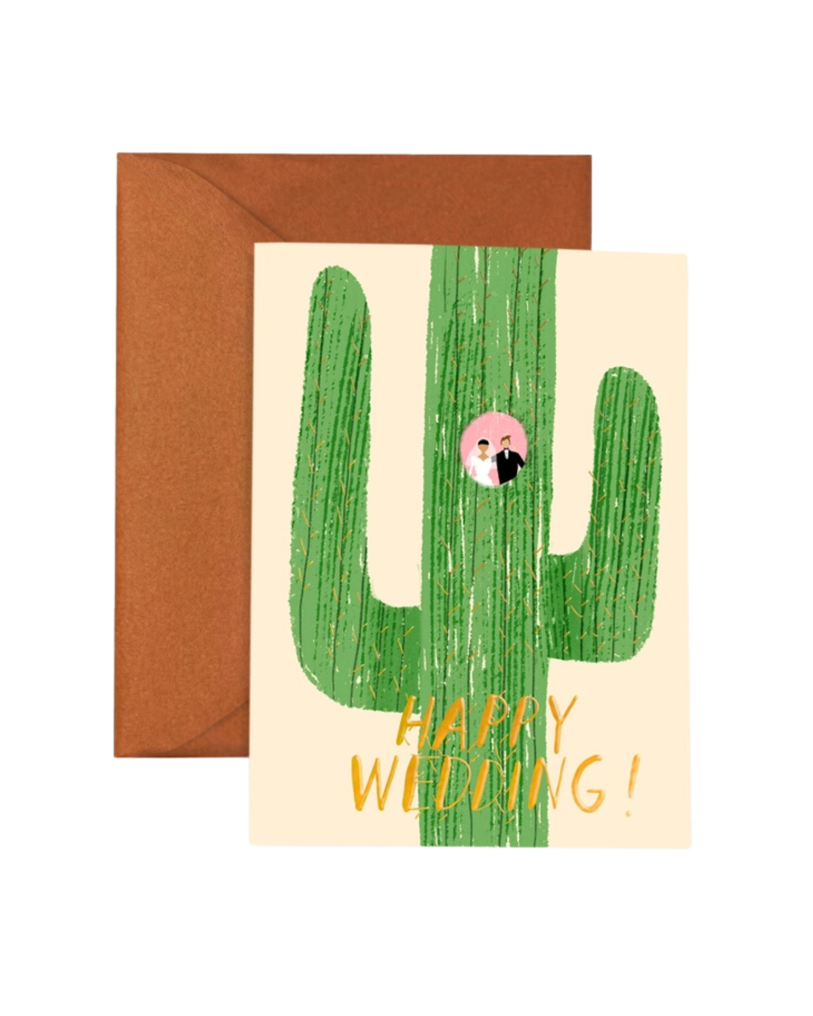 Saguaro Wedding Greeting Card