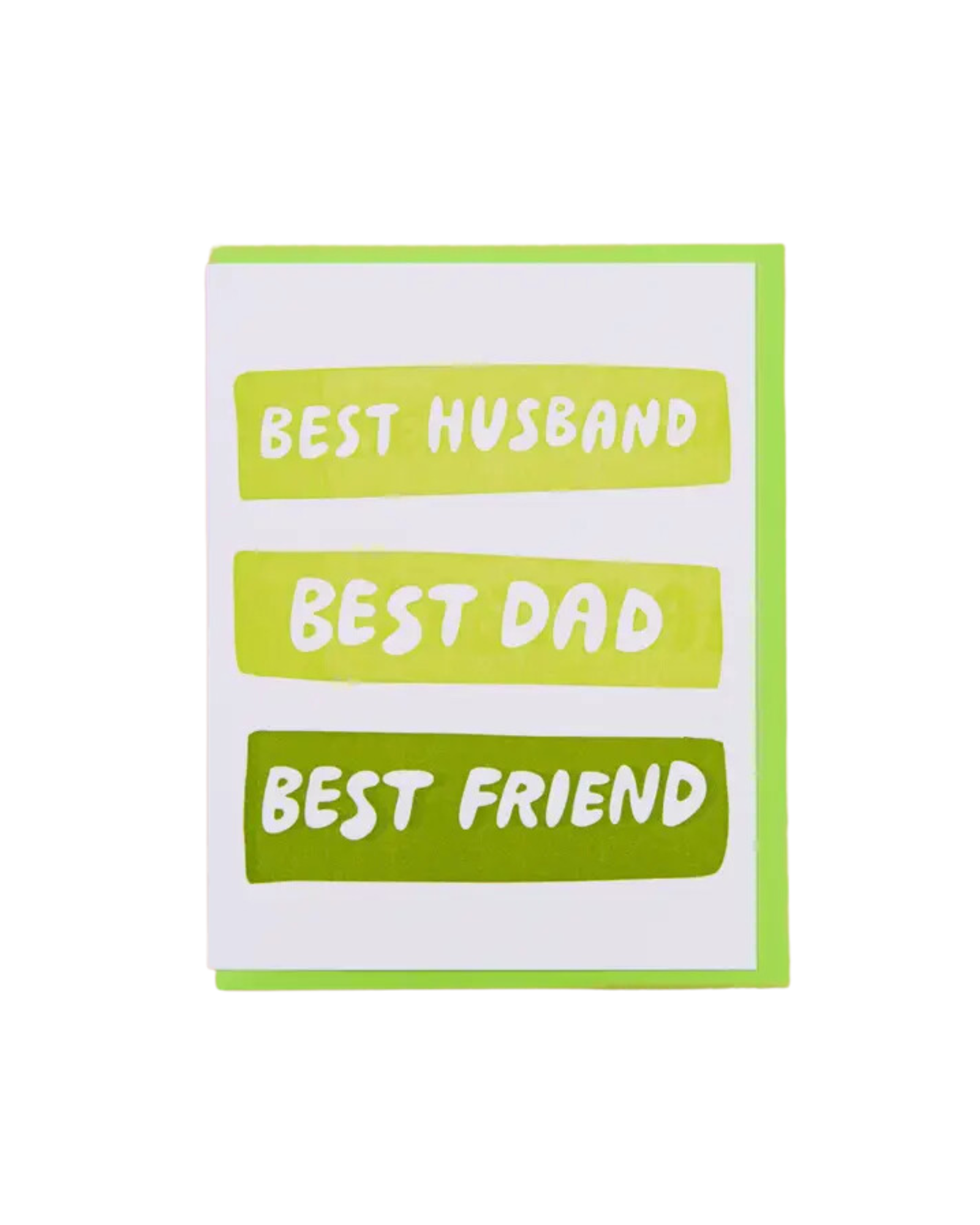 Best Husband/Dad/Friend Father's Day Letterpress Greeting Card