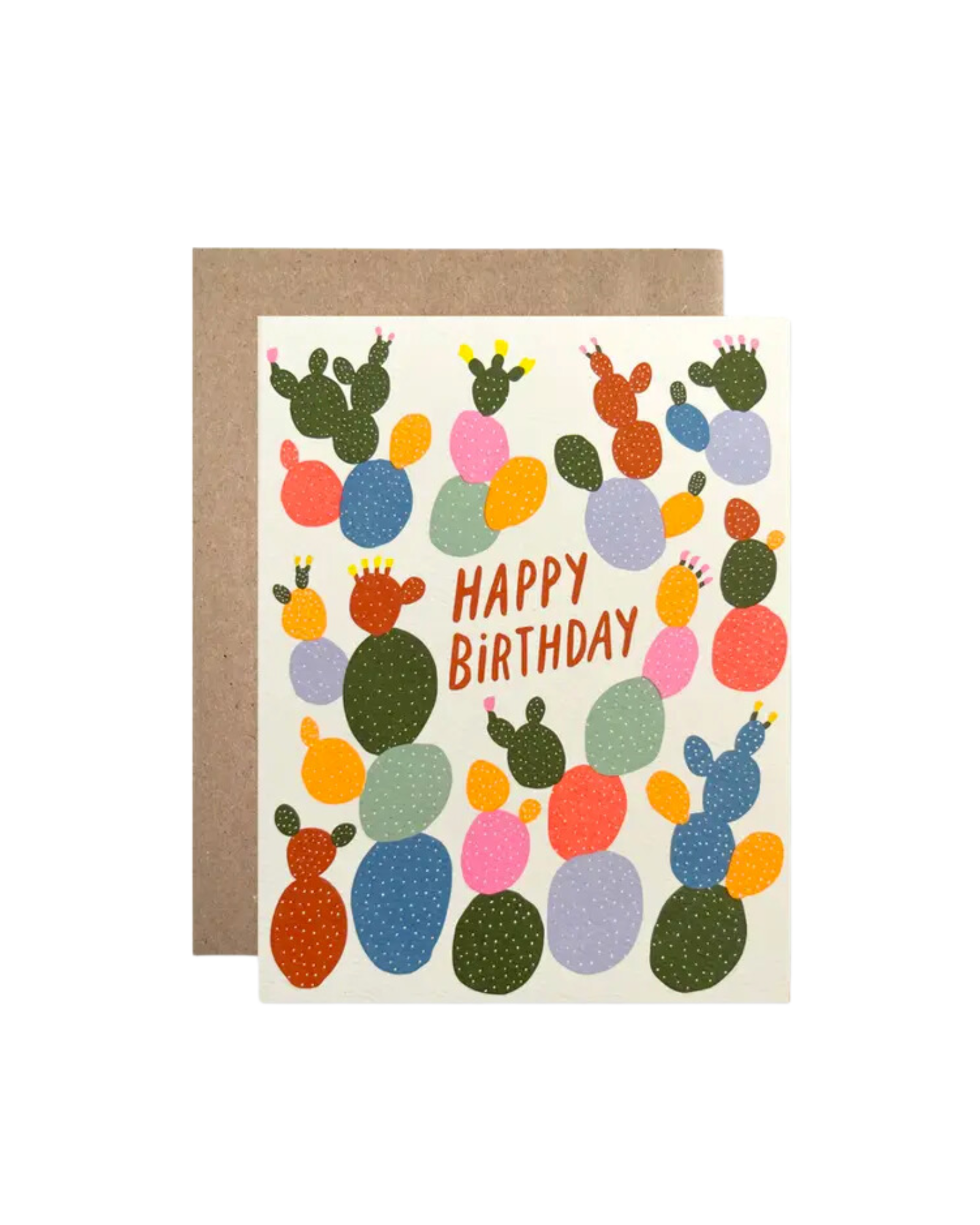 Bright Cactus Birthday Greeting Card
