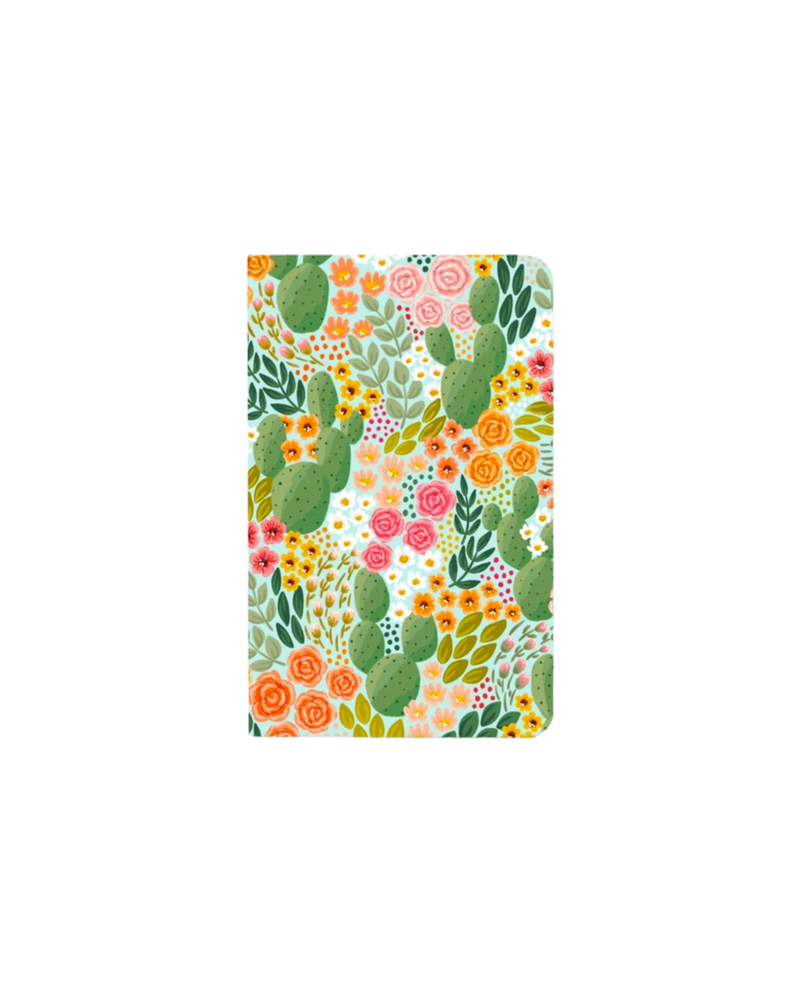 Cactus Blooms Dotted Notebook