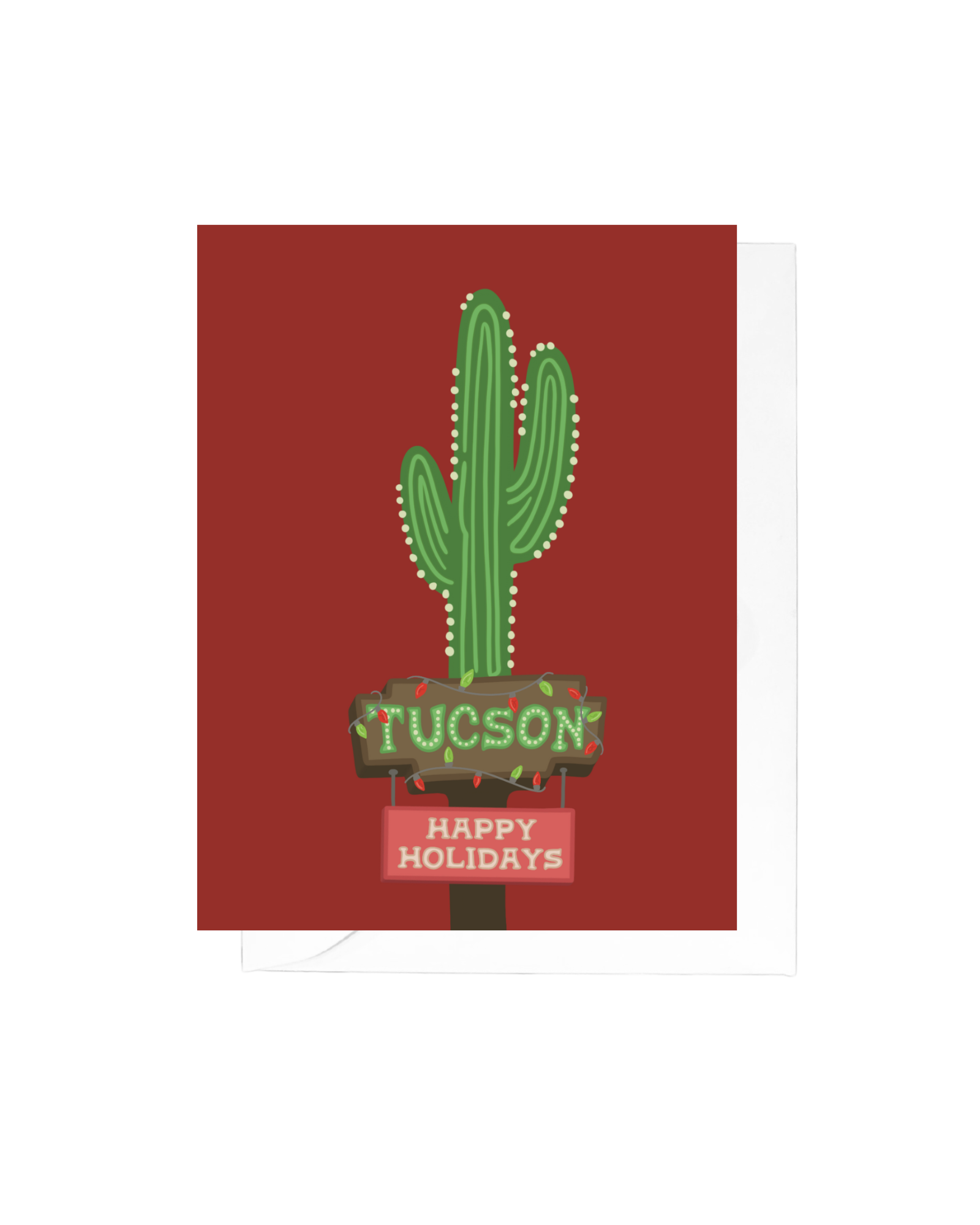 Happy Holidays Neon Tucson Greeting Card
