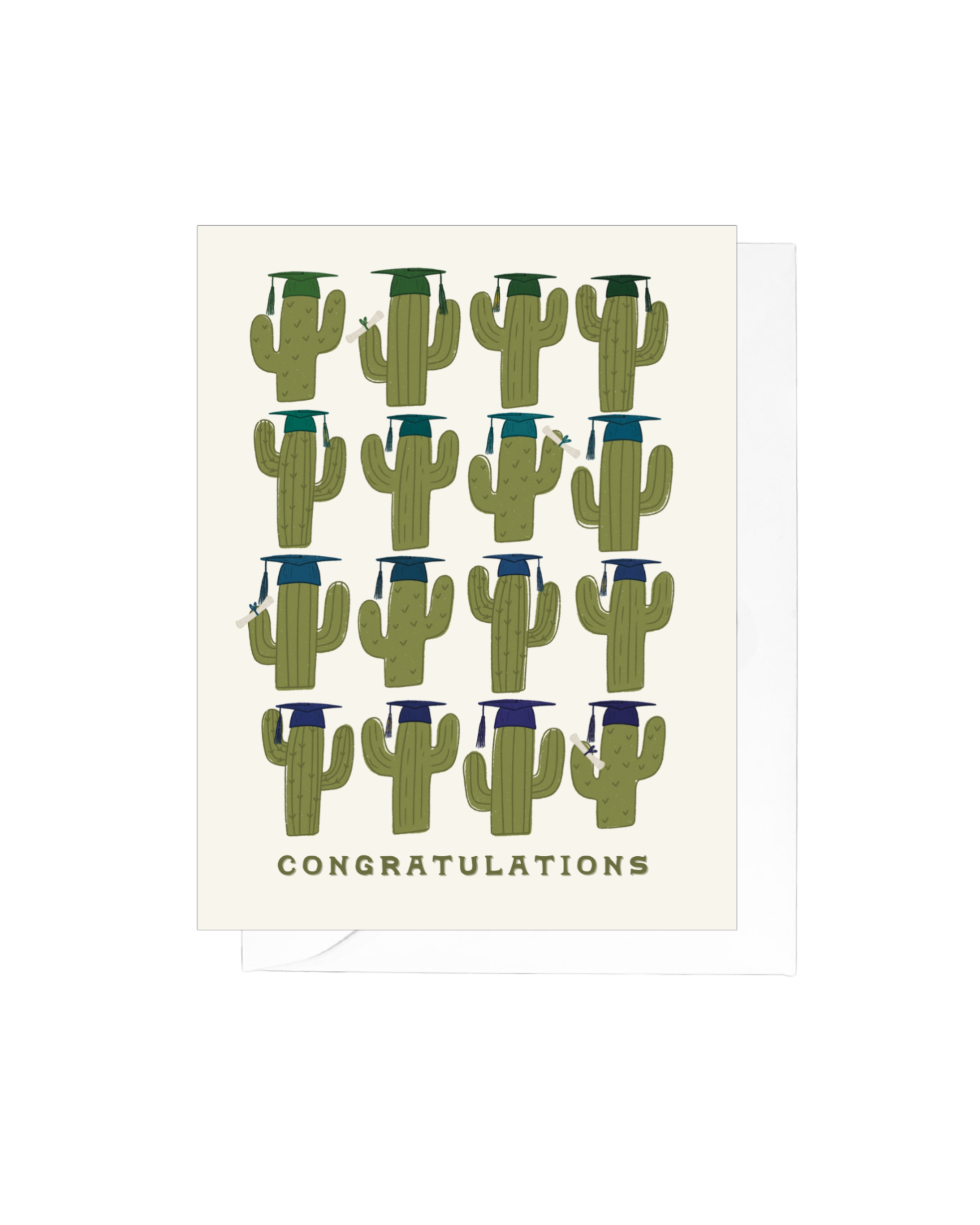 Cactus Graduation Greeting Card