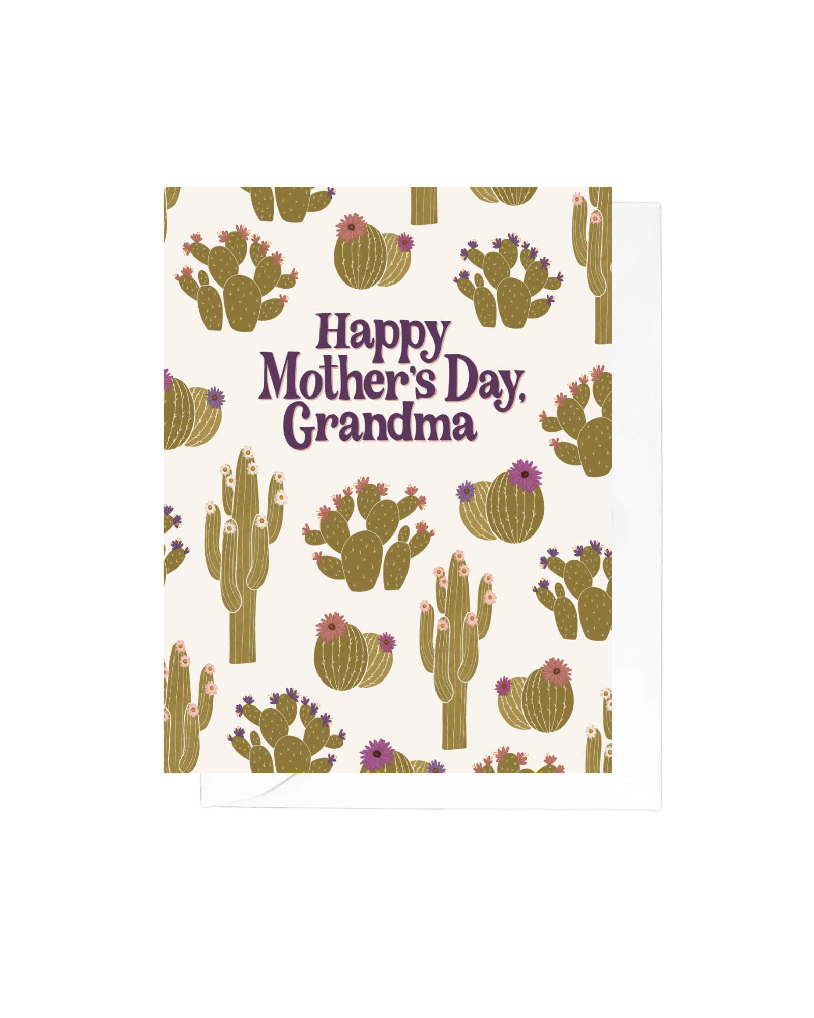Spring Cactus Grandma Mother's Day Greeting Card