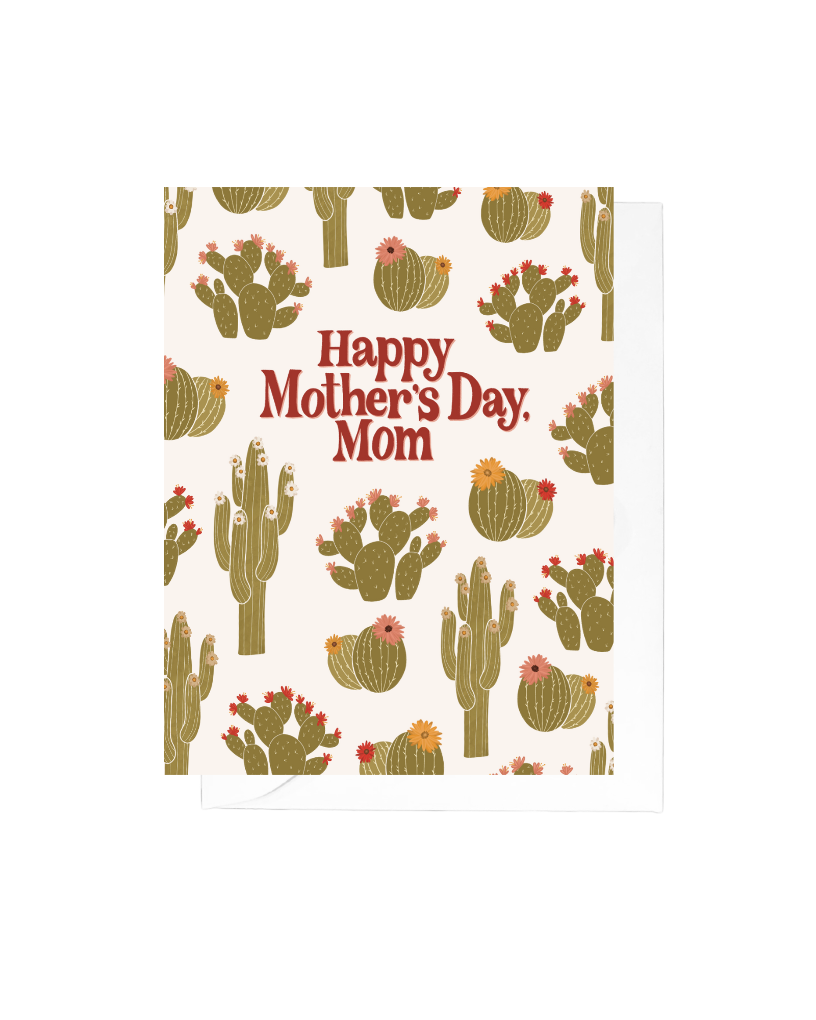 Spring Cactus Mom Mother's Day Greeting Card