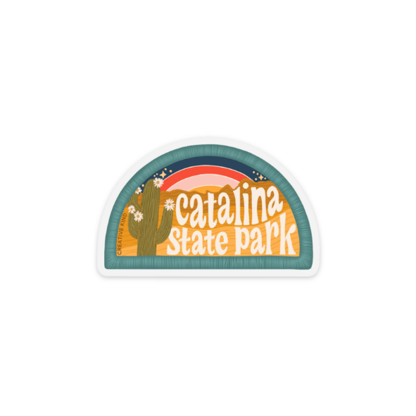 Catalina State Park Patch Vinyl Sticker | Clear Backing