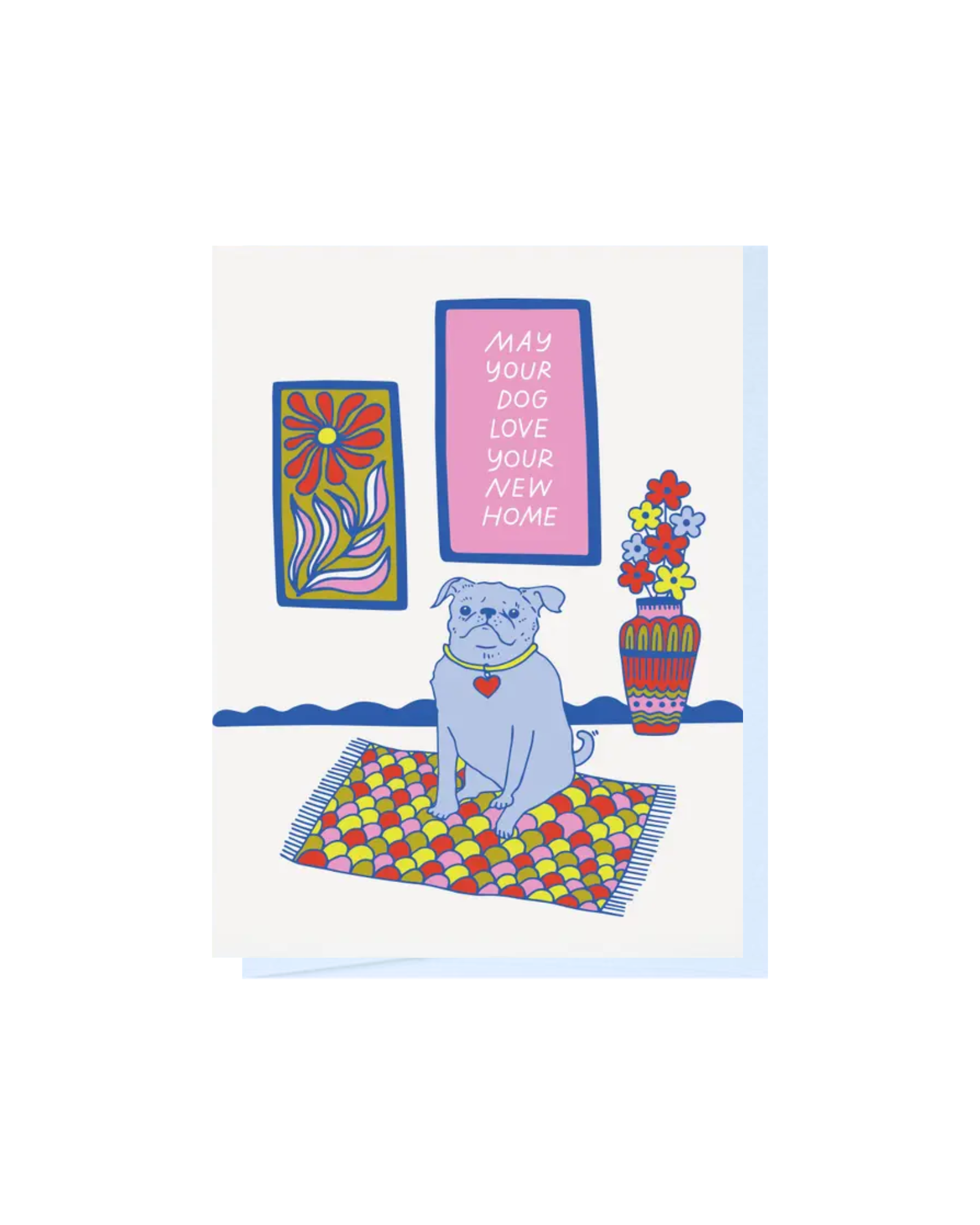 Dog Home Greeting Card