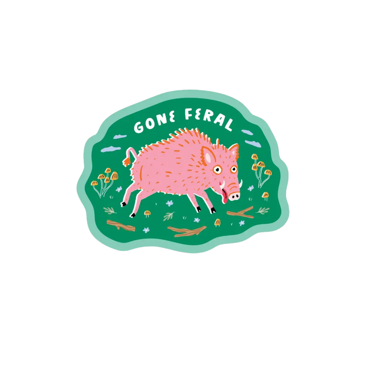 Gone Feral Hog Vinyl Sticker