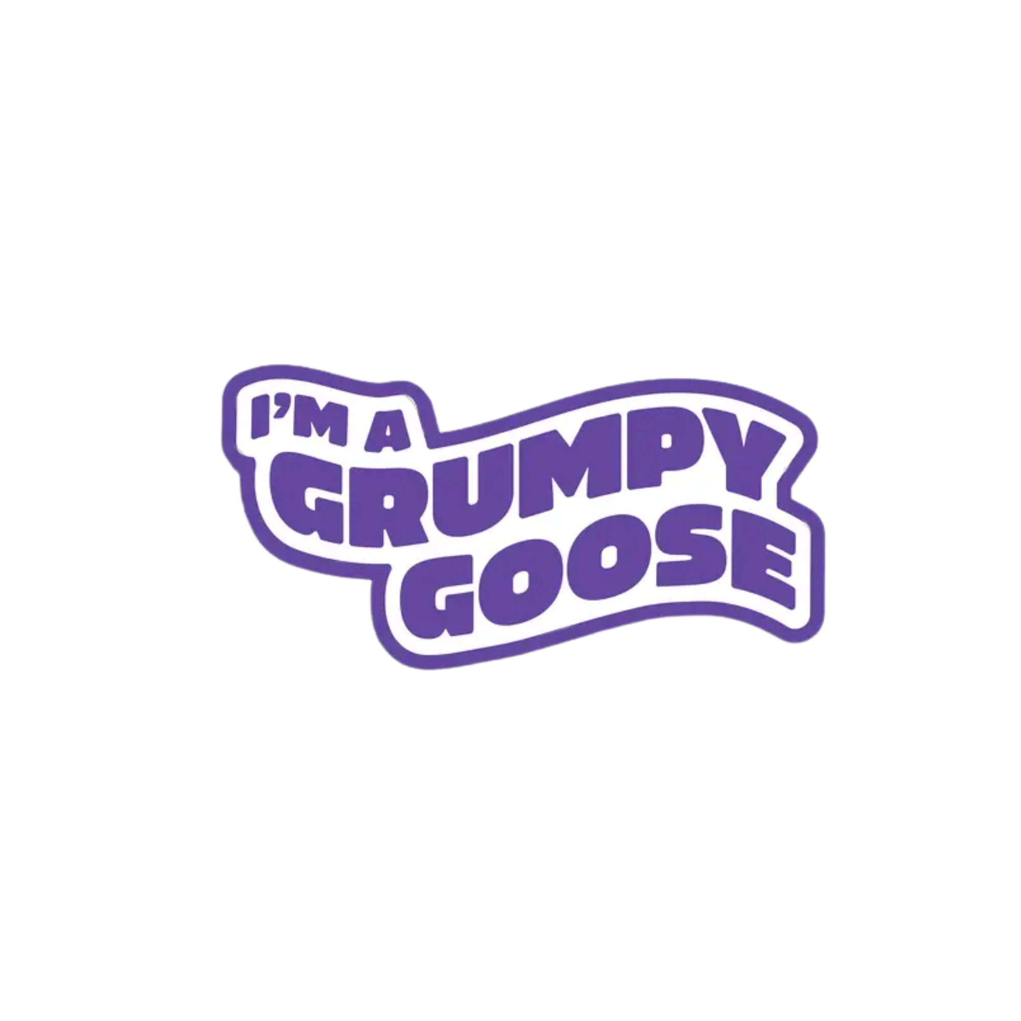 Grumpy Goose Vinyl Sticker
