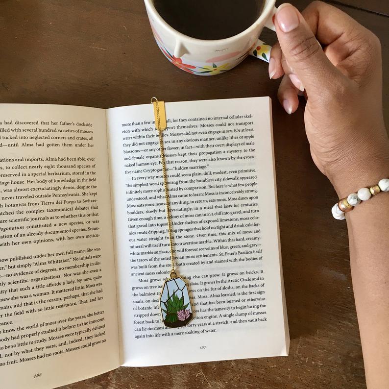 Terrarium Enamel Bookmark