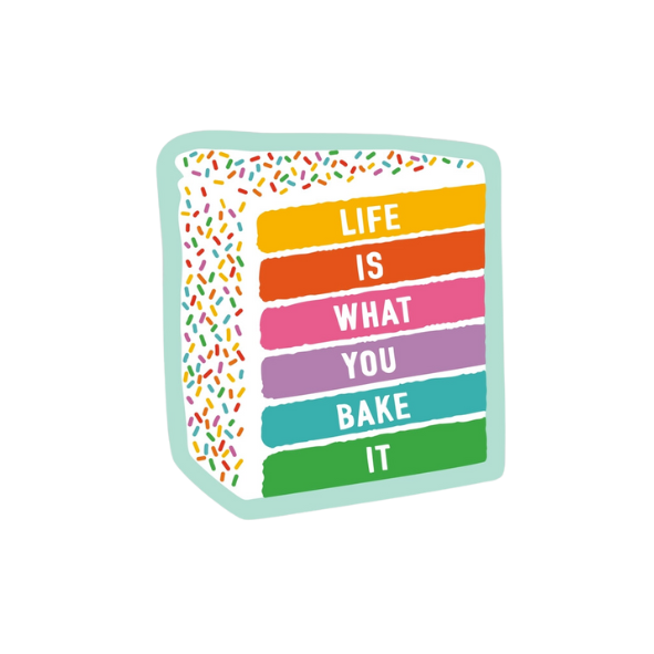 Rainbow Cake Vinyl Sticker