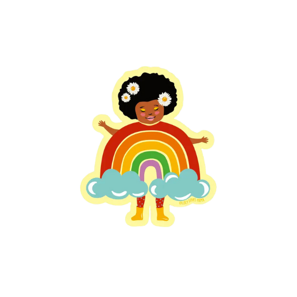 Rainbow Girl Vinyl Sticker
