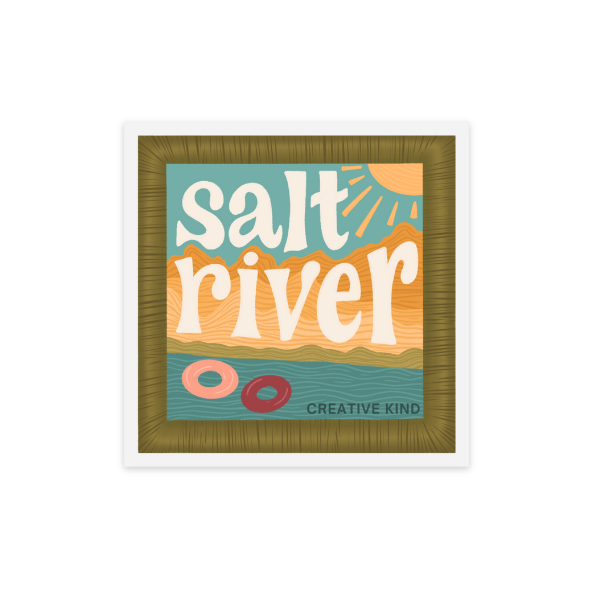 Salt River Patch Vinyl Sticker | Clear Backing