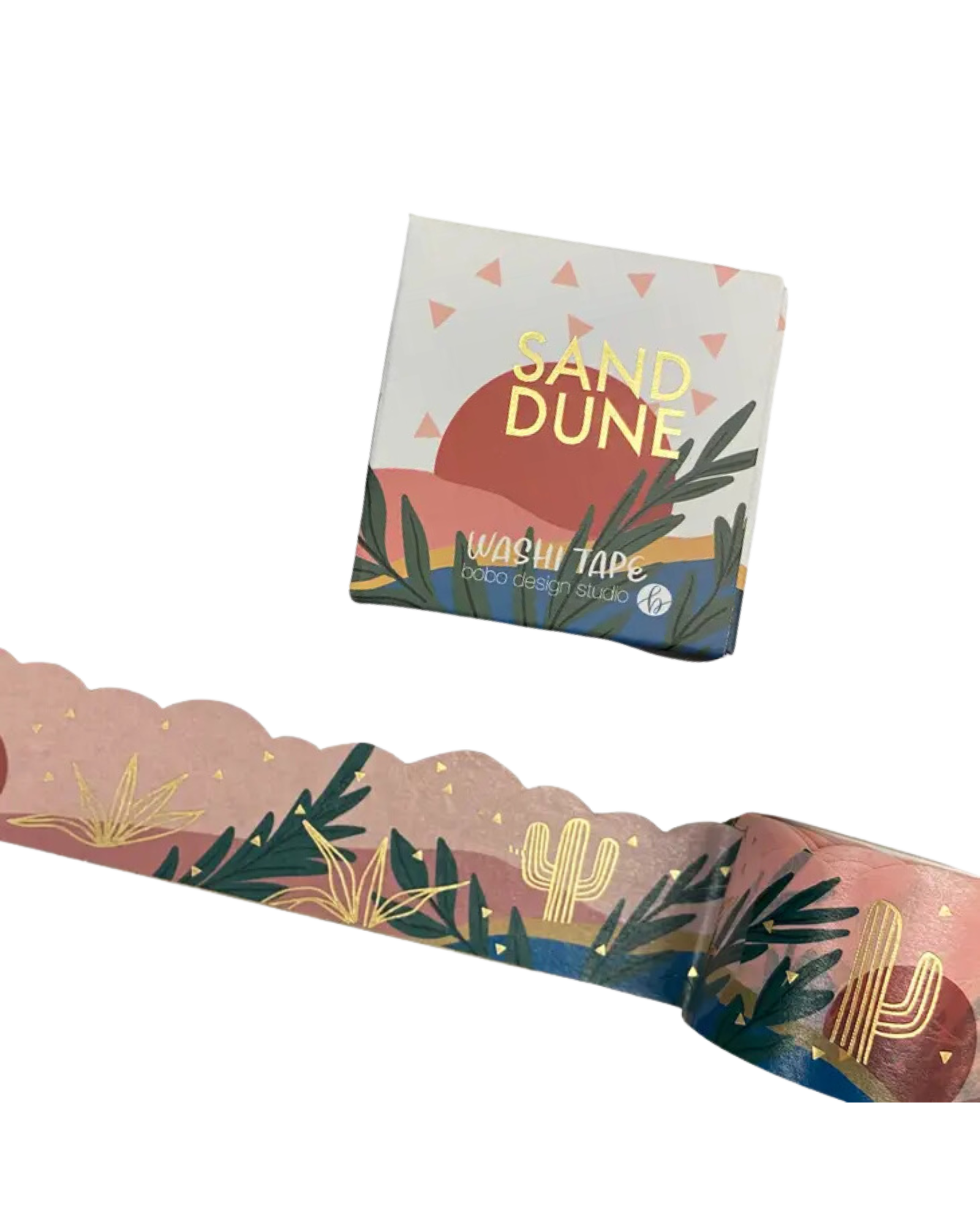 Sand Dune - Gold Foil Cloud Cut Washi Tape