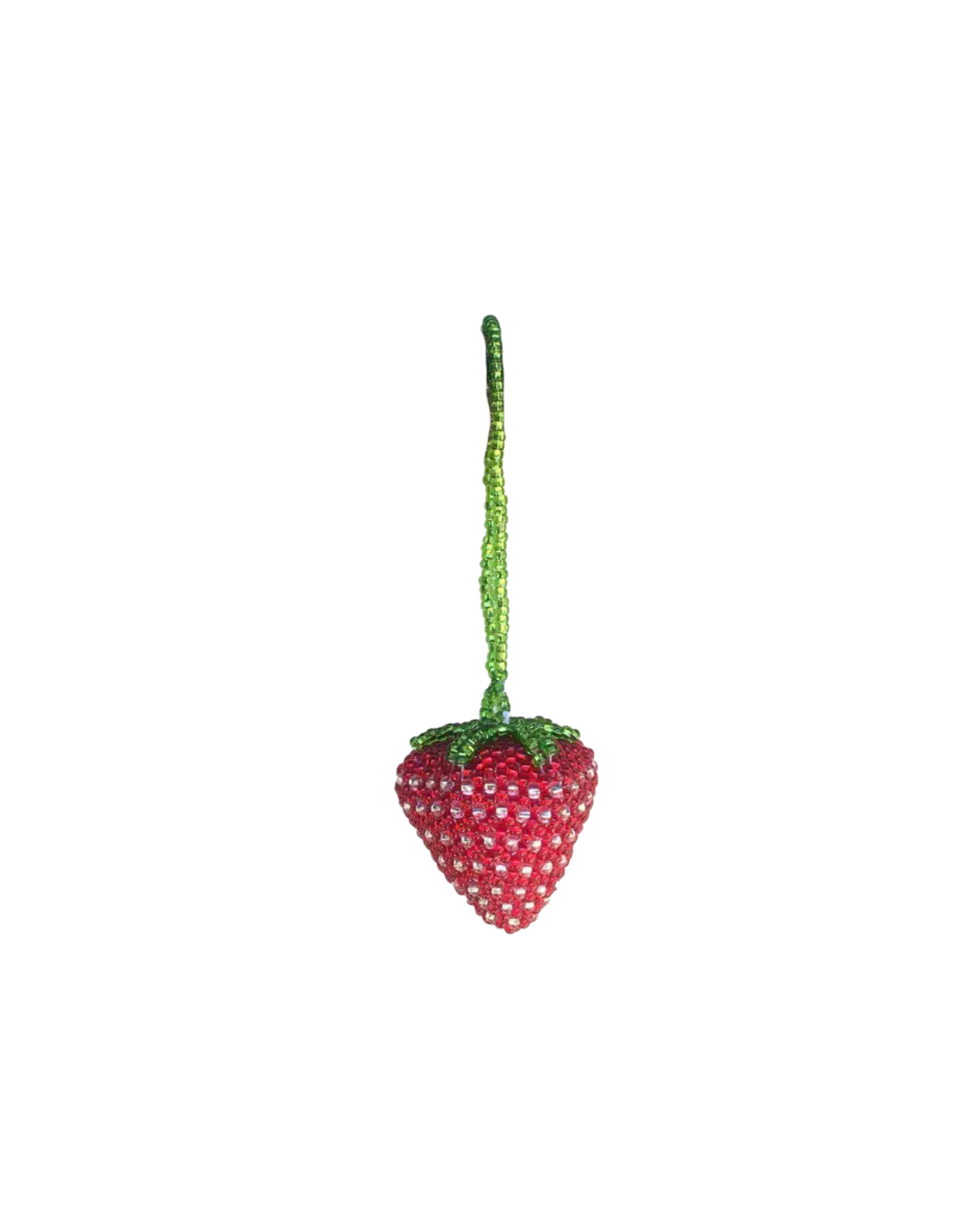 Strawberry Seed Bead Ornament