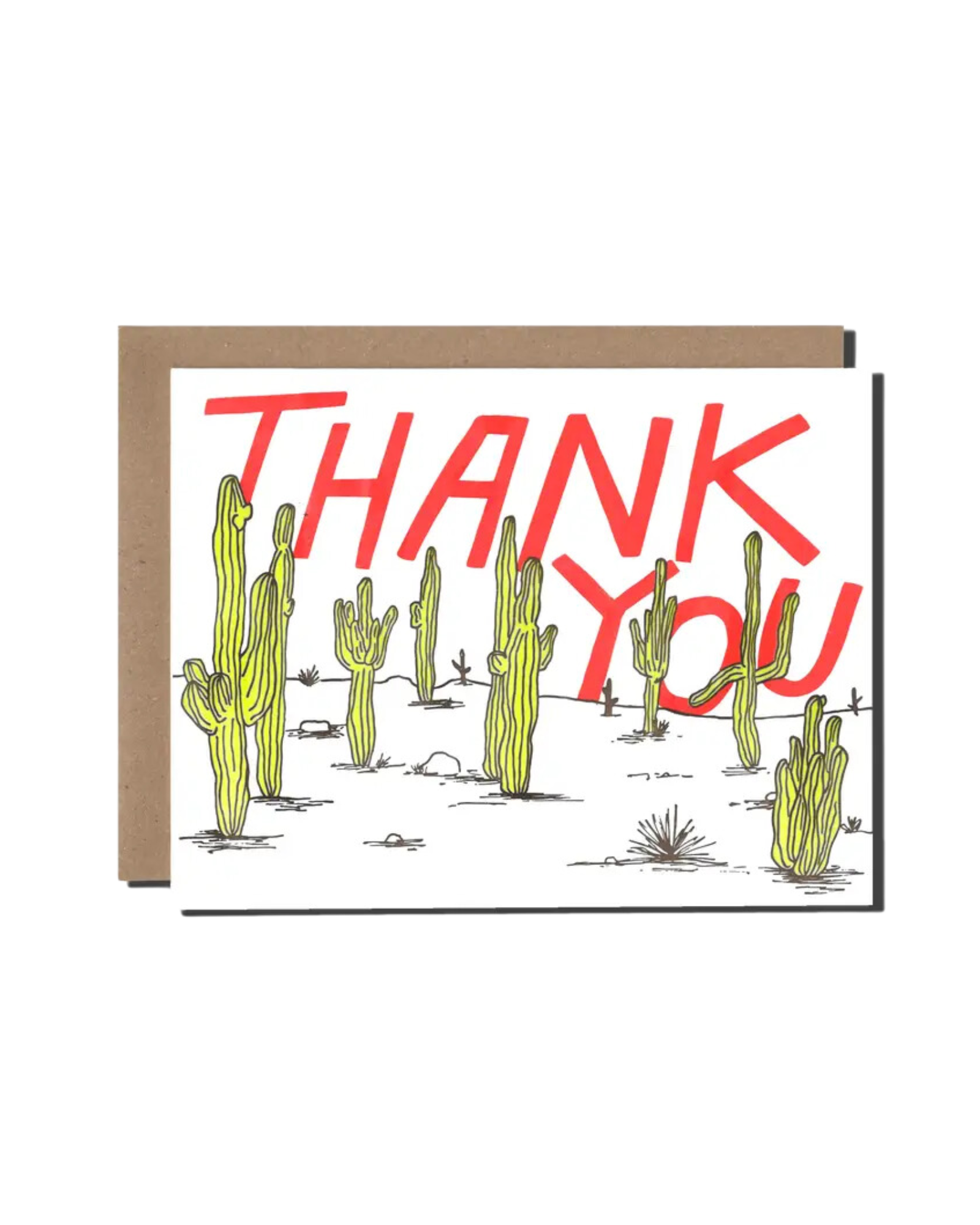 Thank You Cacti Greeting Card