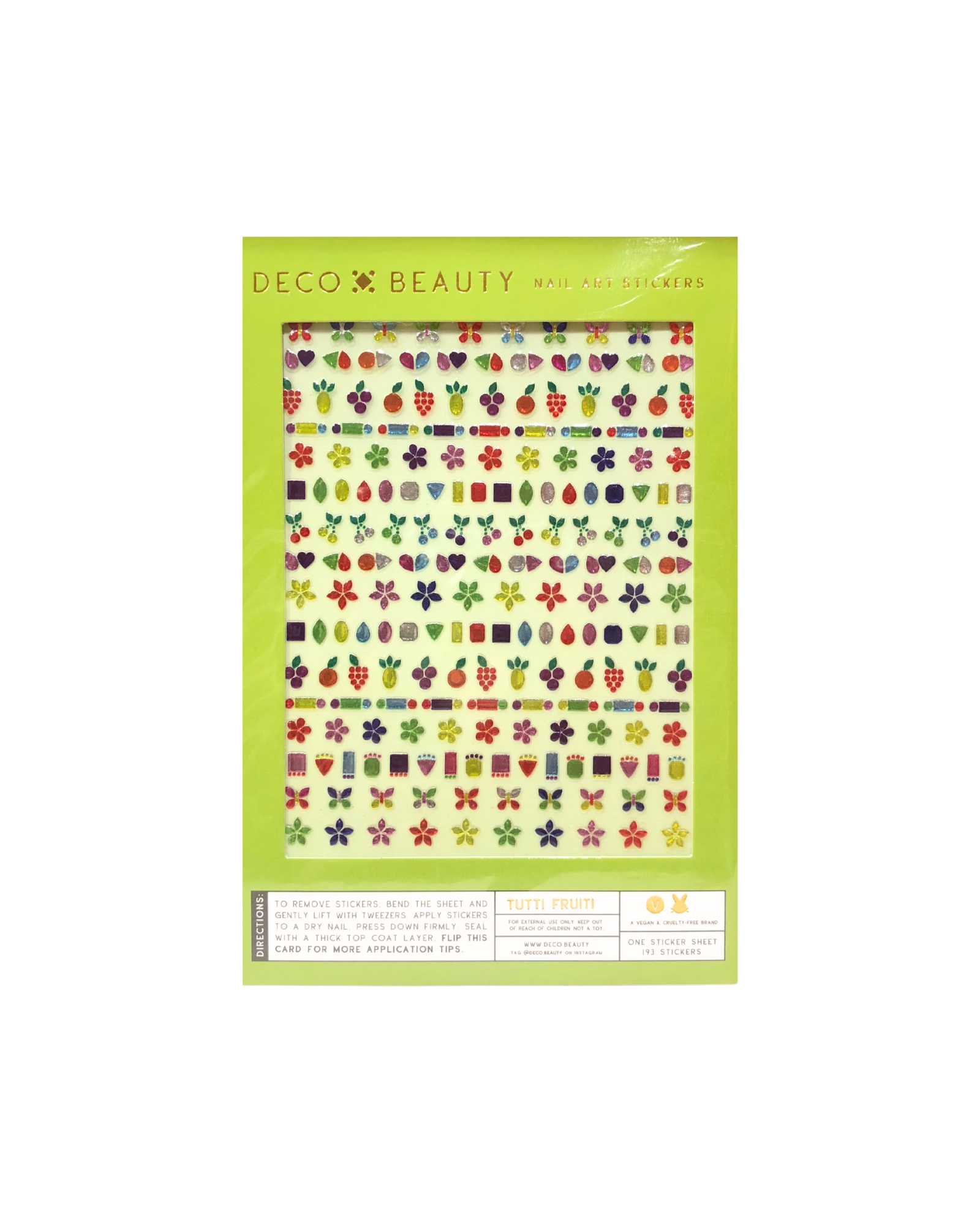Tutti Frutti Nail Art Stickers