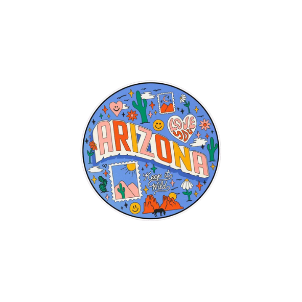 With Love from Arizona Vinyl Sticker